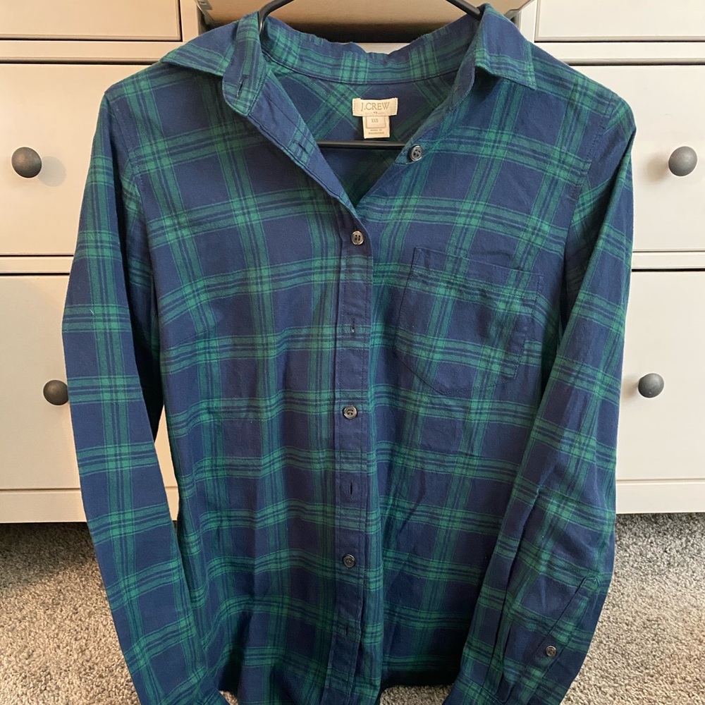 Jcrew Plaid Shirt XXS